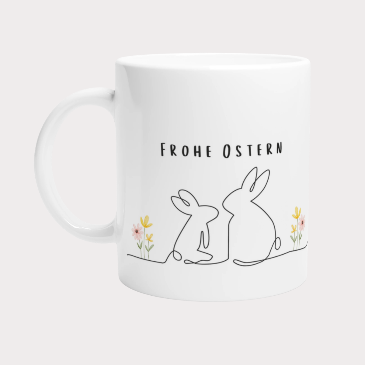 Tasse Ostern gezeichneter Hase