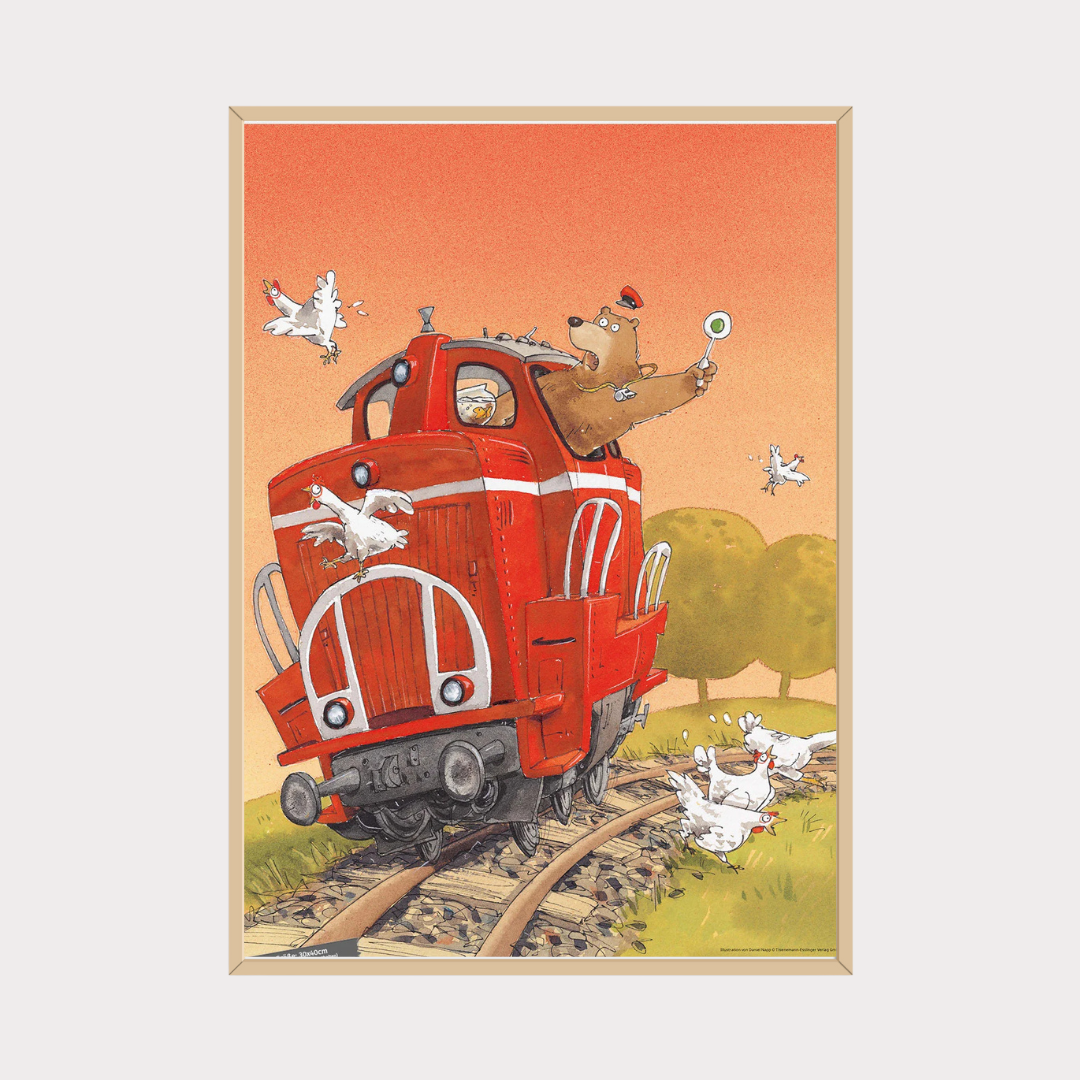 Poster Dr. Brumm fährt Zug – Aus dem Weg!