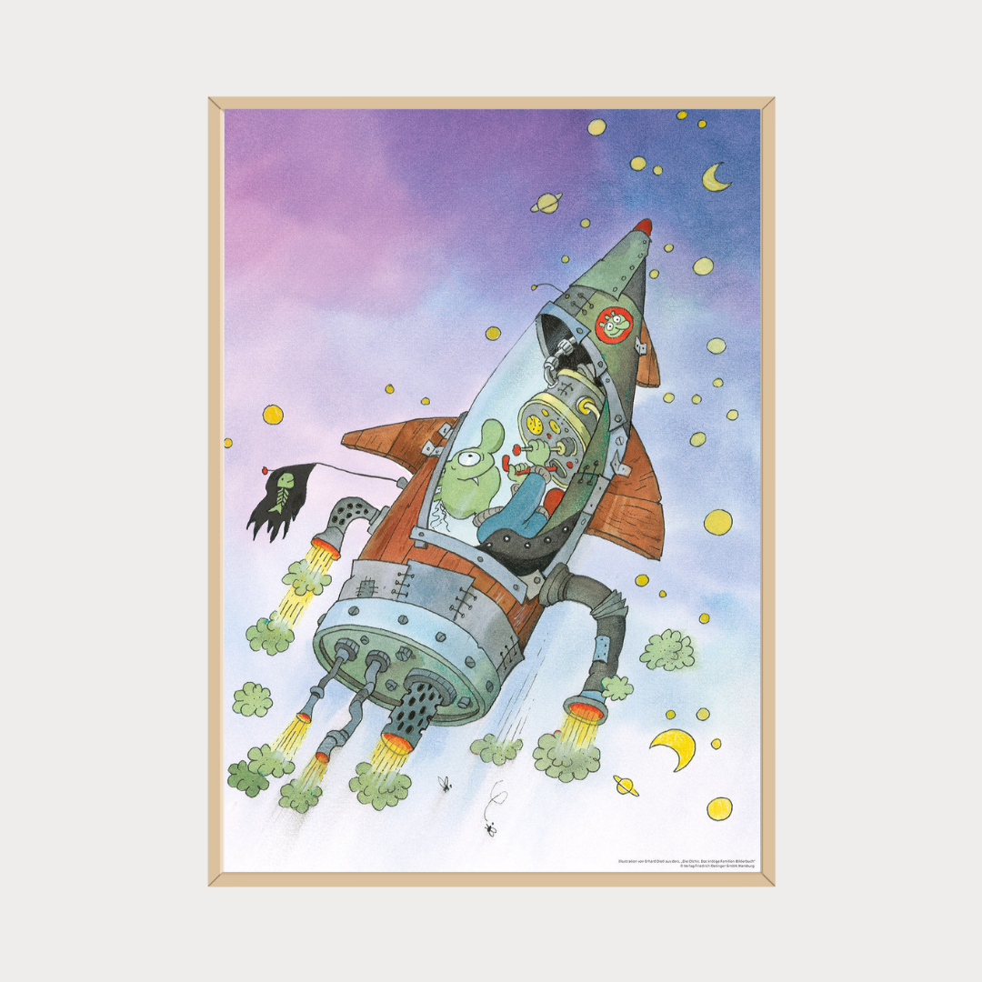Poster Olchi-Opa in der Rakete