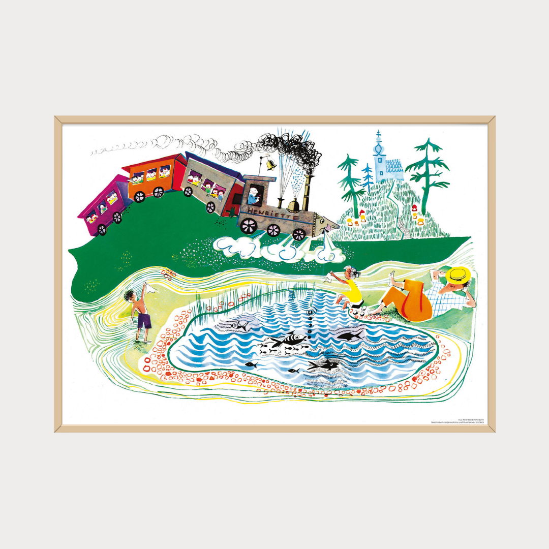 Poster Henriette Bimmelbahn — Übers Land
