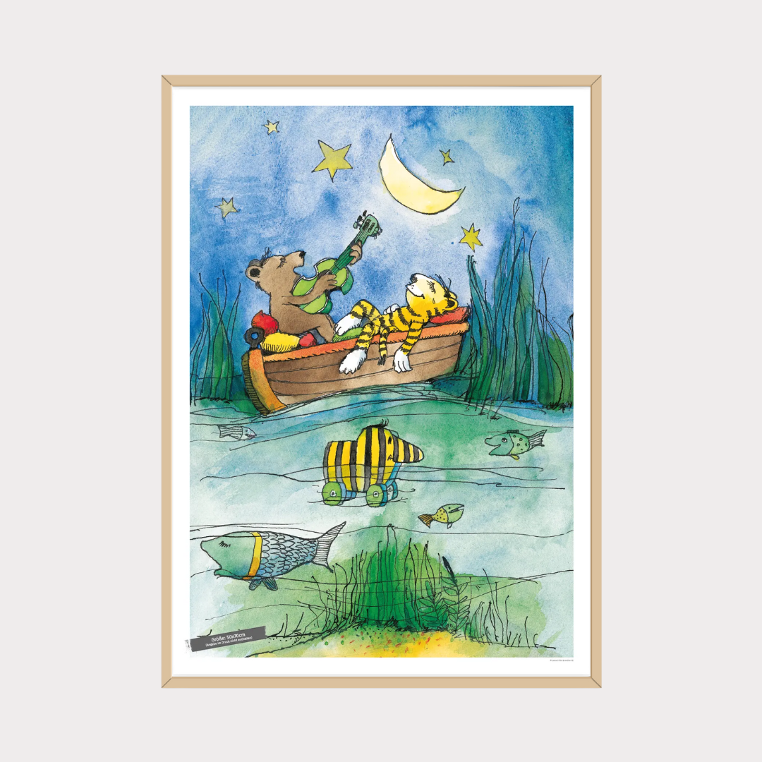 Poster Janosch Originalmotiv – Mondscheinmusik