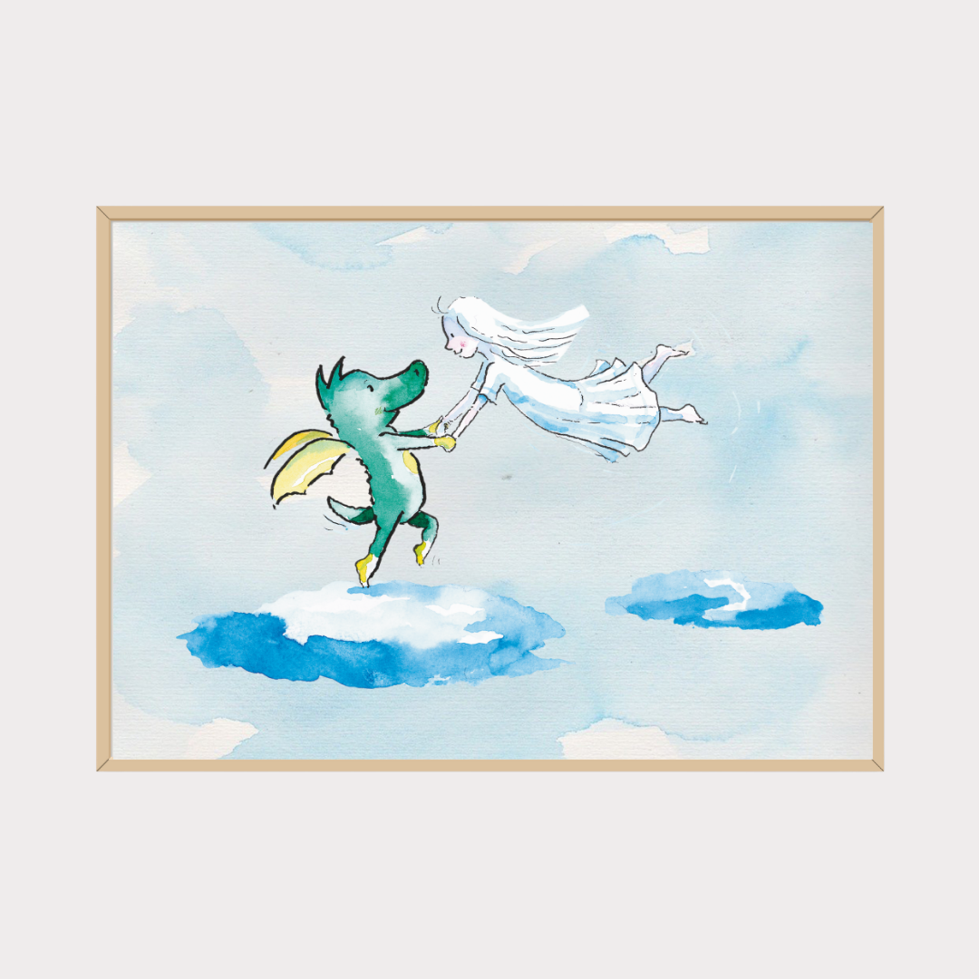 Poster TABALUGA Originalmotiv – Verbunden mit Lilli über den Wolken