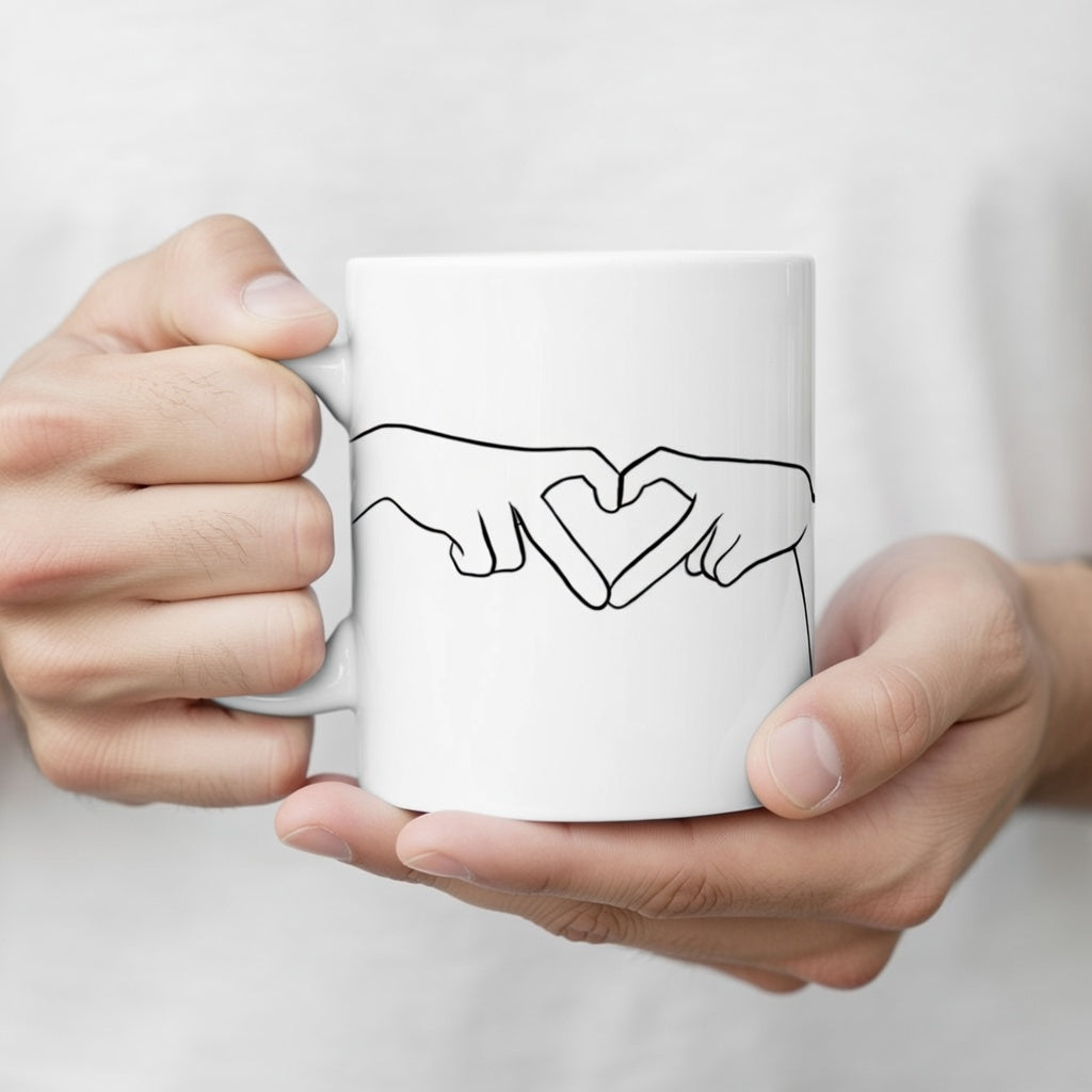 „Du bist das Beste“ | Herz aus Händen | Liebes Tasse